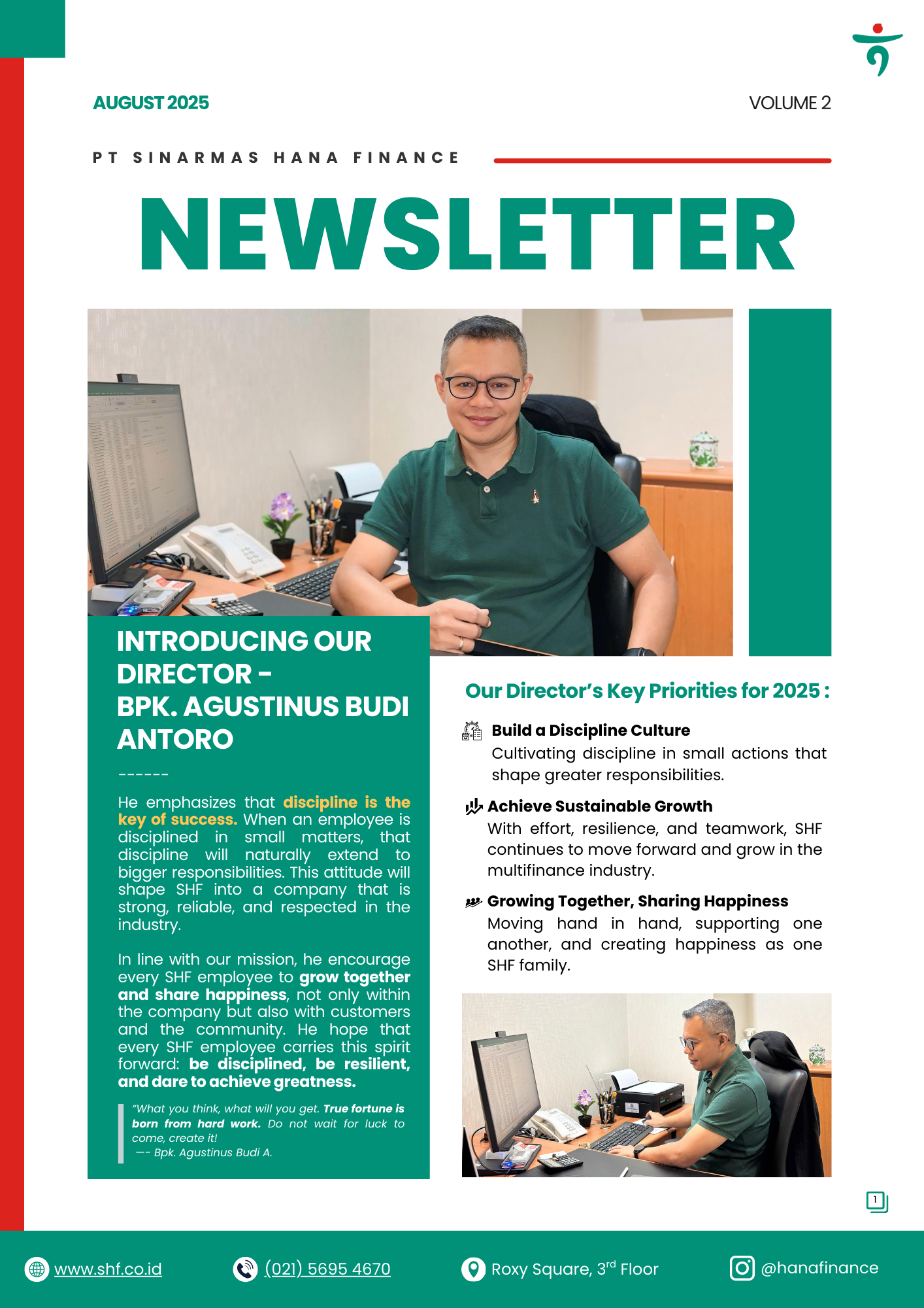 SHF Newsletter Vol2 SHF Newsletter Vol2